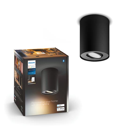 Philips PILLAR HUE SINGLE SPOT BLACK 1X5W 230V
