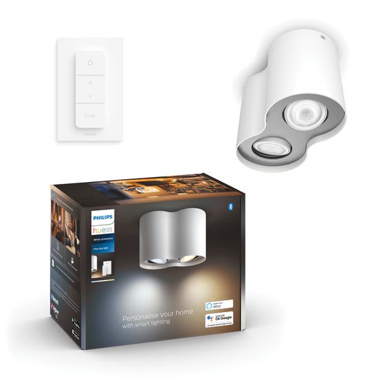 Philips PILLAR HUE PLATE/SPIRAL WHITE 2X5W 230V