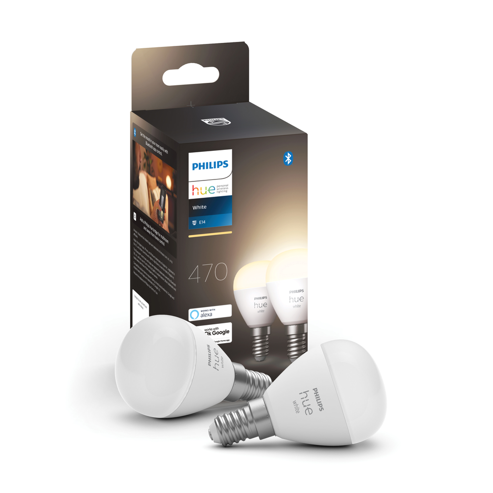 Philips HUE WHITE 5.7W LUSTER E14 EU 2-PACK