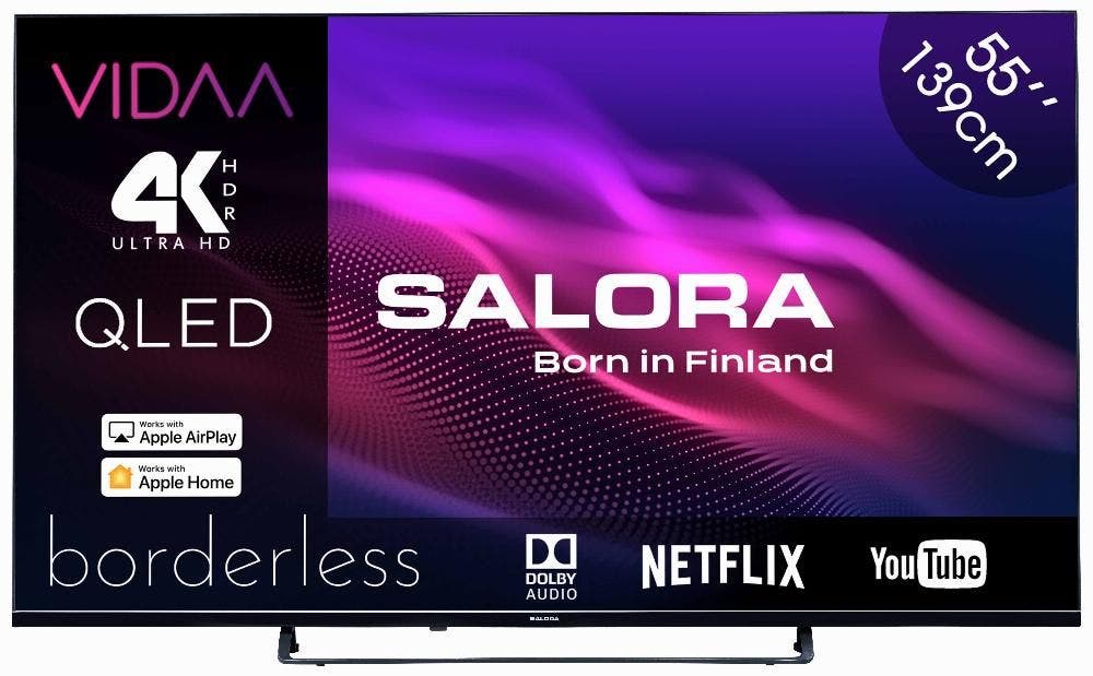 Salora 55 UHD QLED Vidaa Smart