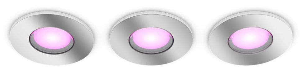 Philips Hue Xamento Inbouwspot (3 pack) - Chroom