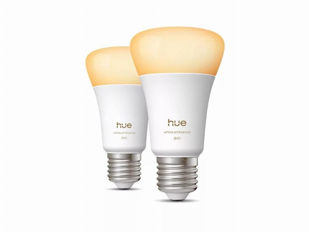 Philips Hue White Ambiance A60 - 2x E27 Slimme Lamp - 810