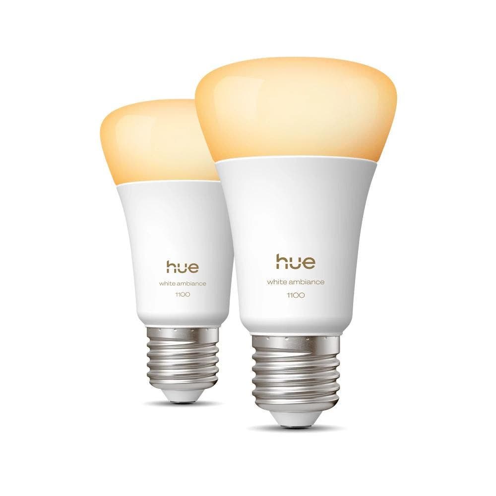 Philips Hue White Ambiance A60 - 2x E27 Slimme Lamp - 1100
