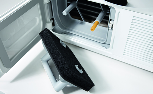 Zelfreinigende condensor